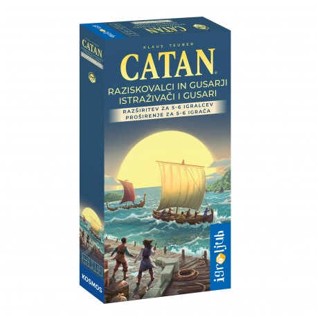Družabna igra Catan dodatek za 5/6 igralca Raziskovalci in gusarji