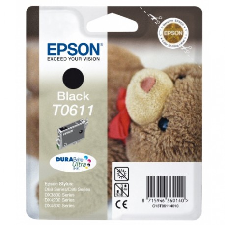 Črnilo Epson C13T06114010, črno
