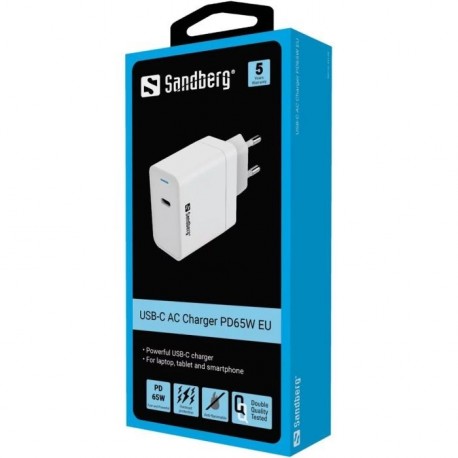 Polnilec Sandberg USB-C, 65W, 441-48