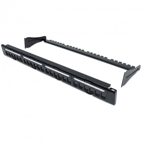 Slepi panel INTELLINET 19", 1U, 24-port, črn