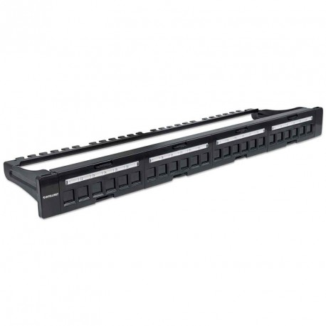 Slepi panel INTELLINET 19", 1U, 24-port, črn
