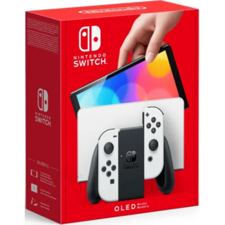 Igralna konzola Nintendo Switch OLED (bel Joy-Con)