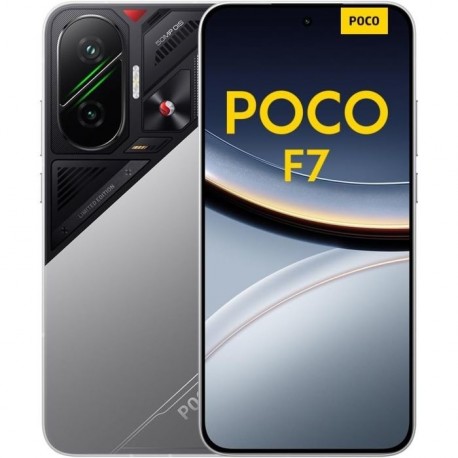 Pametni telefon POCO F7 5G, 12GB, 256GB, srebrn, MZB0KF9EU