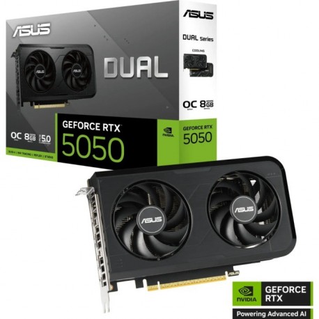 Grafična kartica ASUS Dual GeForce RTX 5050 OC, 8GB GDDR6