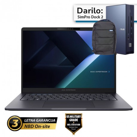 Prenosnik ASUS ExpertBook B5 U5-225H, 16GB, 1TB