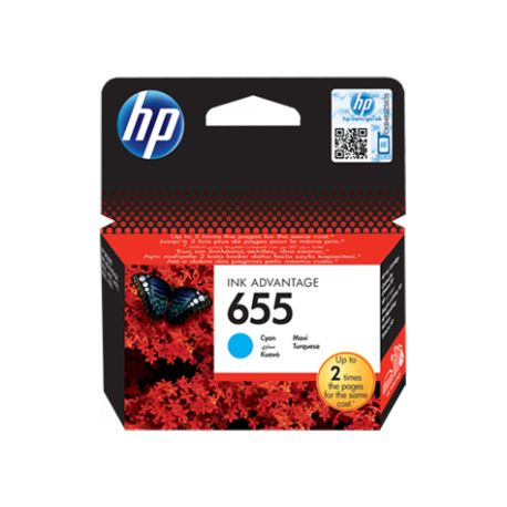 Črnilo HP CZ110AE (655), cyan