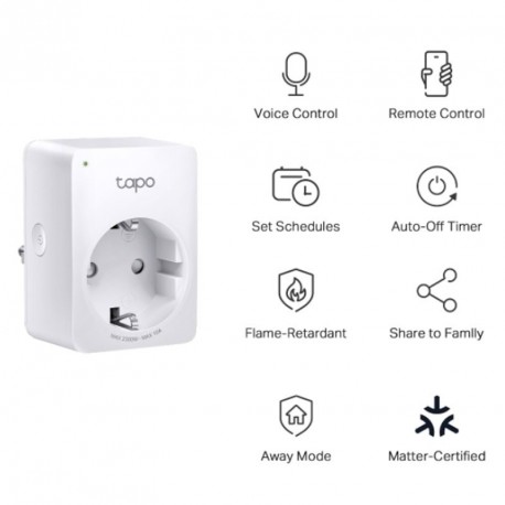 Pametna vtičnica TP-Link Tapo P100M Mini Smart, WiFi