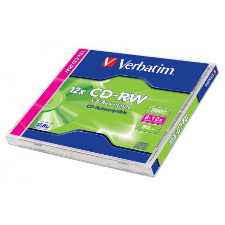 Mediji CD-RW 700MB 8-12X Verbatim, JC 1 kom (43147/43148)