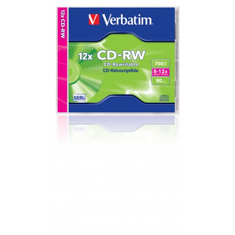Mediji CD-RW 700MB 8-12X Verbatim, JC 1 kom (43147/43148)