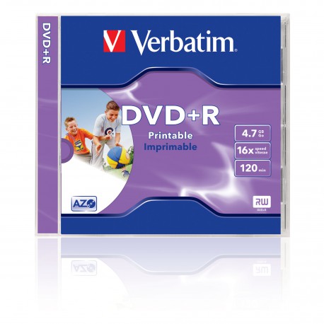 Mediji DVD+R 4.7GB 16x Verbatim InkJet JC-1 (43508/43507)