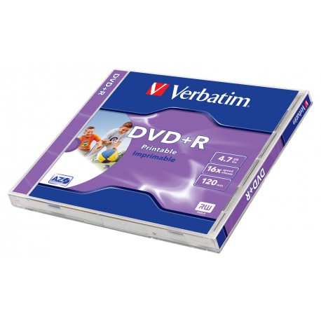Mediji DVD+R 4.7GB 16x Verbatim InkJet JC-1 (43508/43507)