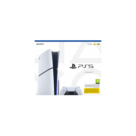 Igralna konzola PlayStation 5 Slim, 1TB + dodaten kontroler (srebrn)