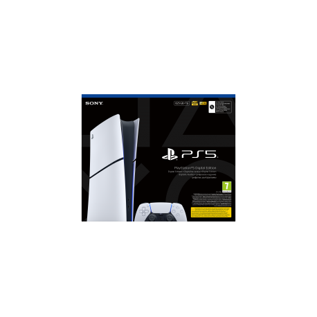 Igralna konzola PlayStation 5 Slim Digital, 825GB + dodaten kontroler (v. rdeč)