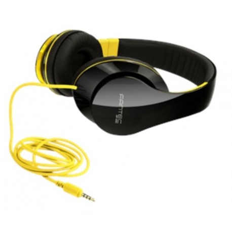Slušalke stereo Fantec SHP-250AJ črno/rumene