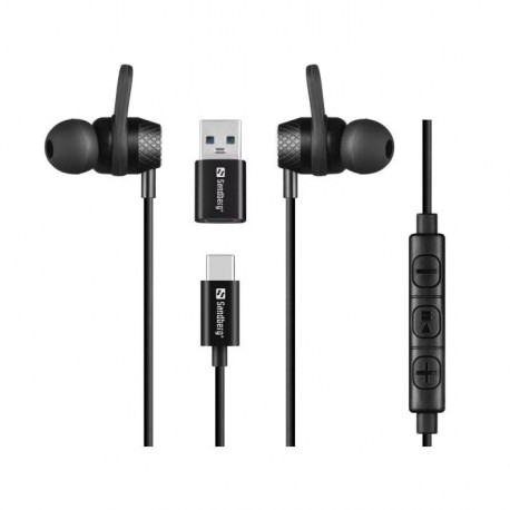 Slušalke Sandberg USB-C/A In-Earset with Line-Mic