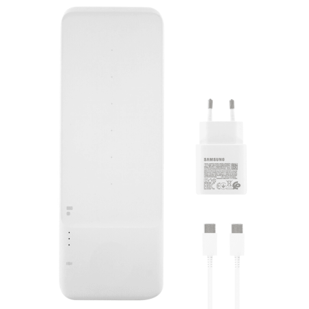 Samsung brezžični polnilec Trio EP-P6300 – 9 W, USB Type-C Bel