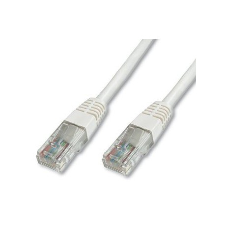 Priključni kabel za mrežo Cat5e UTP 1m bel