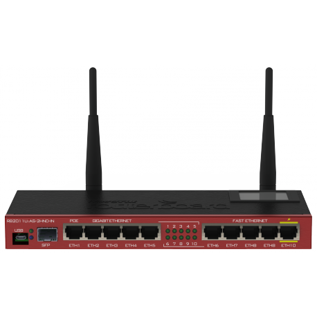 Usmerjevalnik (router) brezžični Mikrotik RB2011UiAS-2HnD-IN, 10 port