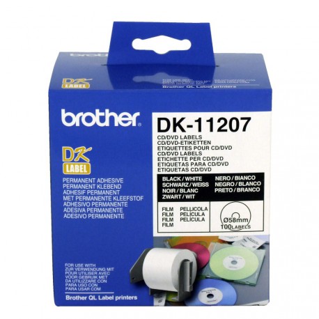 Nalepke za tiskalnik Brother CD/DVD DK-11207