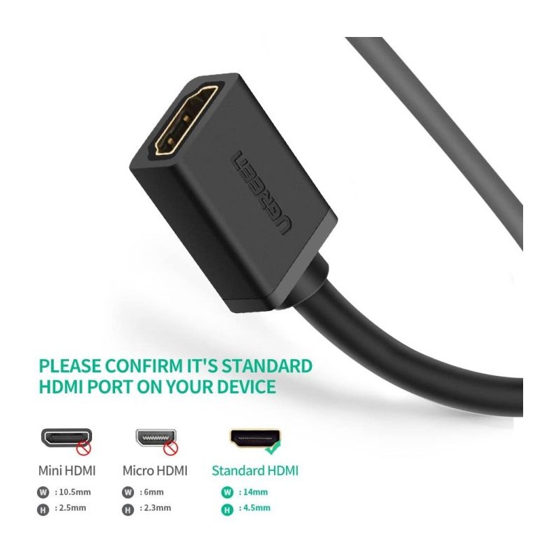 Ugreen HDMI 1.4 kabel - podaljšek 2m, 10142