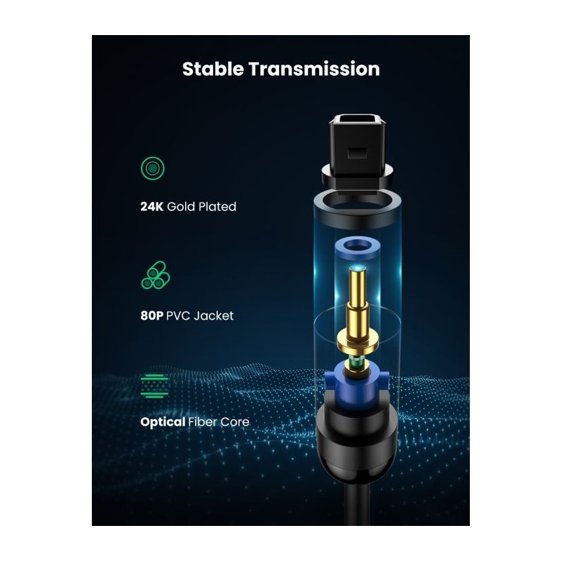 Ugreen Toslink optični kabel 1 m, 70890