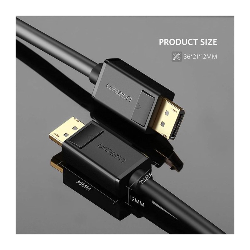 Ugreen 4K DisplayPort kabel 5M - box, 10213