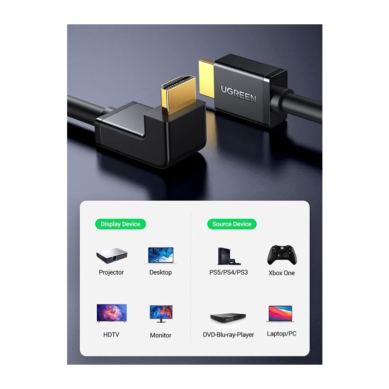 Ugreen kotni HDMI kabel 4K - 1M, 10172