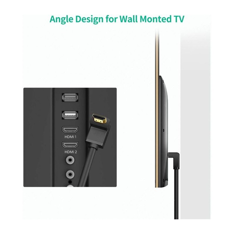 Ugreen kotni HDMI kabel 4K - 1M, 10172