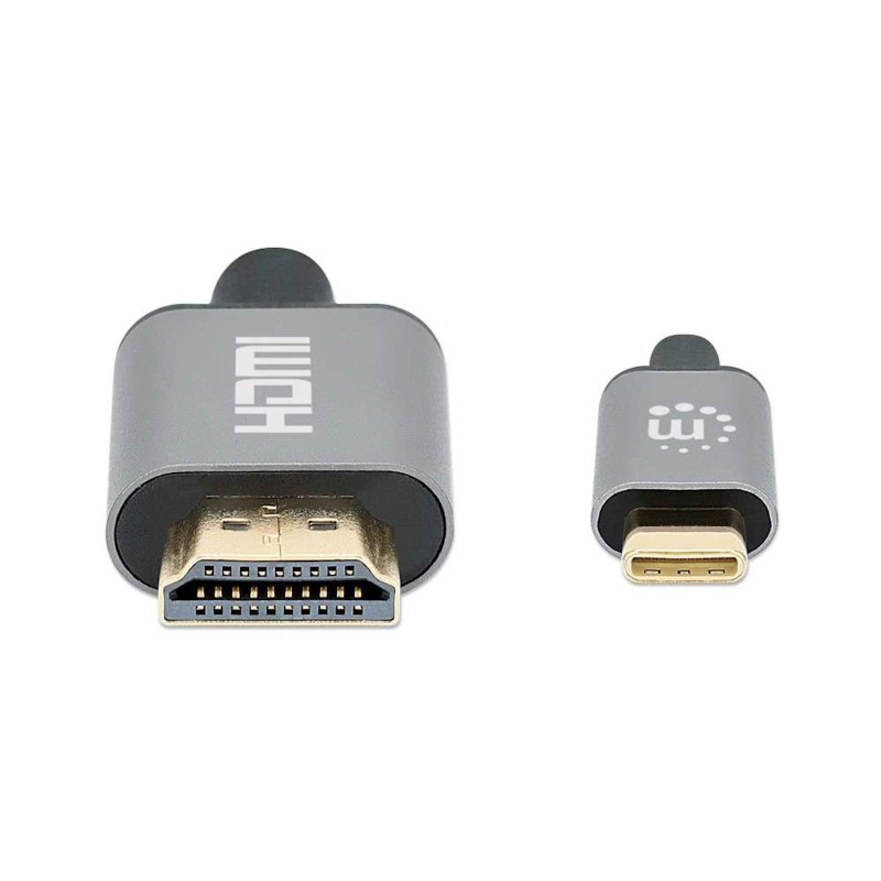 Kabel USB-C moški/HDMI moški MAHATTAN, (UHD) 4K@60Hz, 1 m, črna