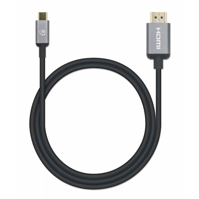 Kabel USB-C moški/HDMI moški MAHATTAN, (UHD) 4K@60Hz, 1 m, črna