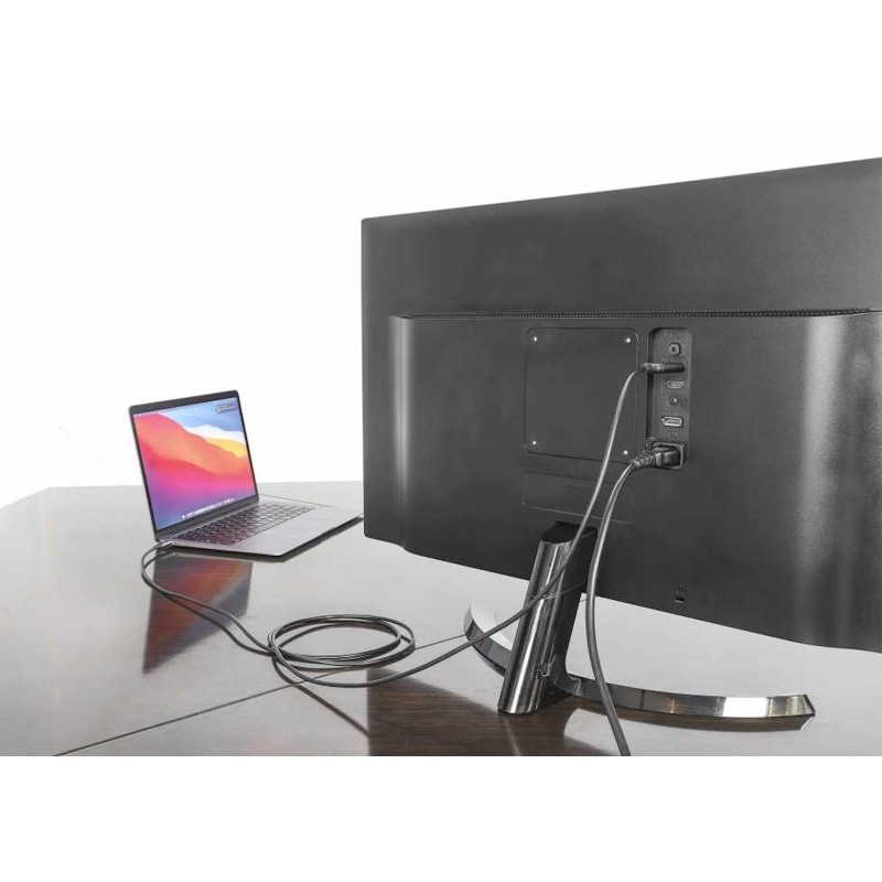 Kabel USB-C moški/HDMI moški MAHATTAN, (UHD) 4K@60Hz, 1 m, črna