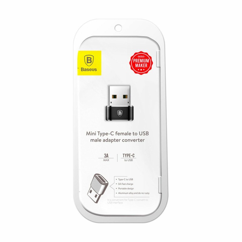 Adapter Baseus USB TipA-TipC, Ž, 2.0, CAAOTG-01