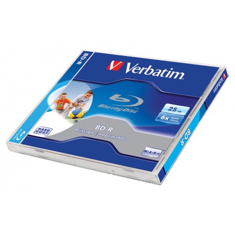Mediji Blu-Ray 25GB BD 6x Verbatim printable Jewell-1 kos (43712/43713)