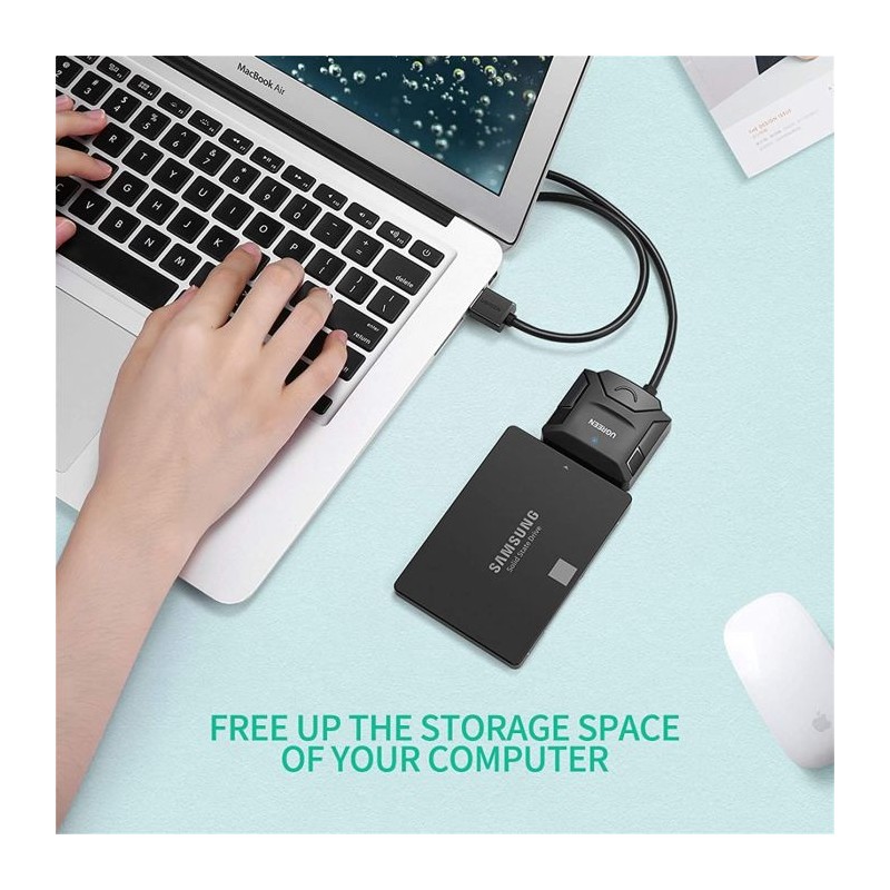 Adapter Ugreen 20611, USB 3.0 v SATA za 2,5"/3,5" SATA HDD/SSD