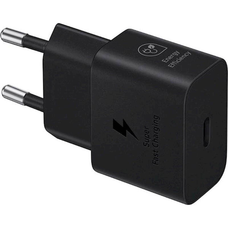 Polnilec Samsung Type-C, 25W, črn