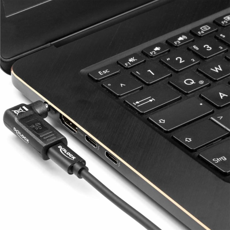 Adapter za prenosnik Delock USB-C, 60W, 5,5 x 2,5mm, kotni