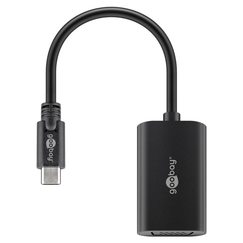 Adapter GOOBAY USB-C na VGA, črn
