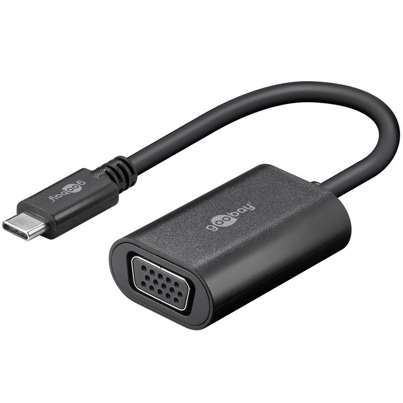 Adapter GOOBAY USB-C na VGA, črn