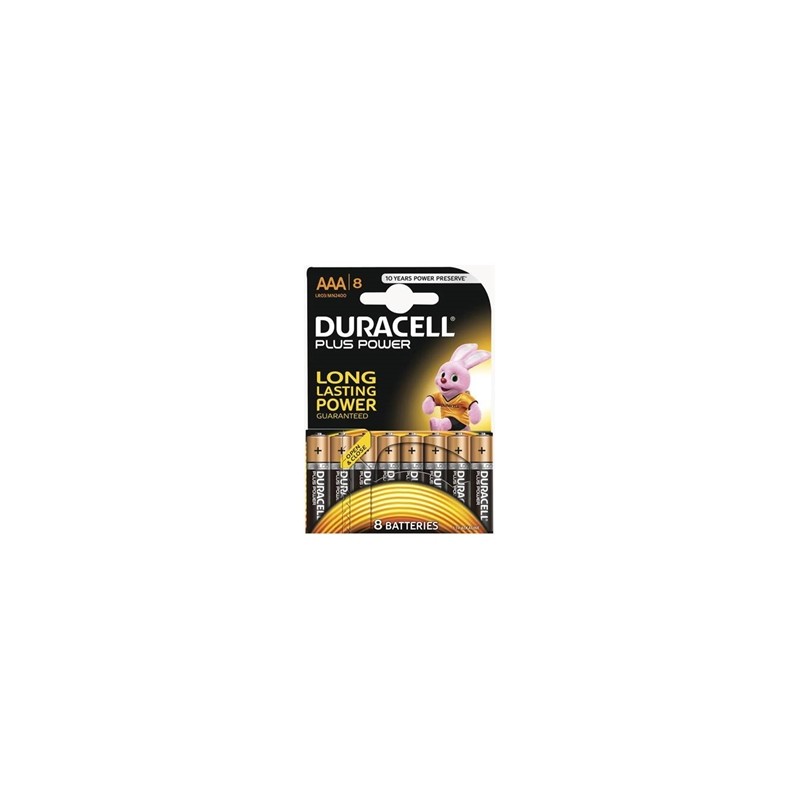 Alkalne baterije Duracell Plus Power MN2400B8 AAA (8 kos)
