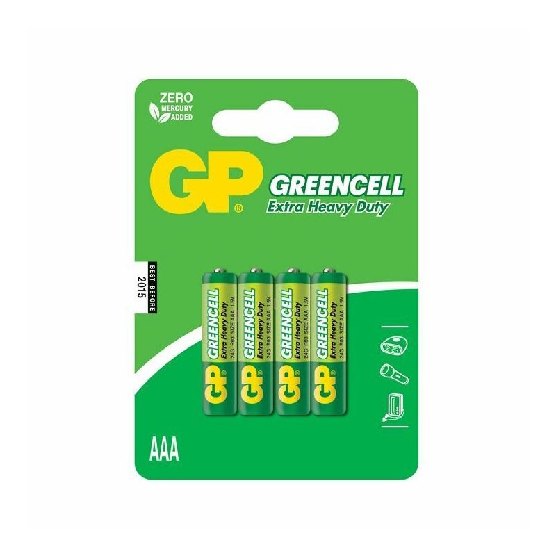 Baterija 4x AAA GP GreenCell 3/Z2020G cink kloridna
