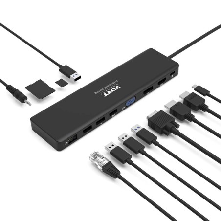 Priklopna postaja PORT (USB-A, USB-C, HDMI, LAN, SD, mSD, Avdio)