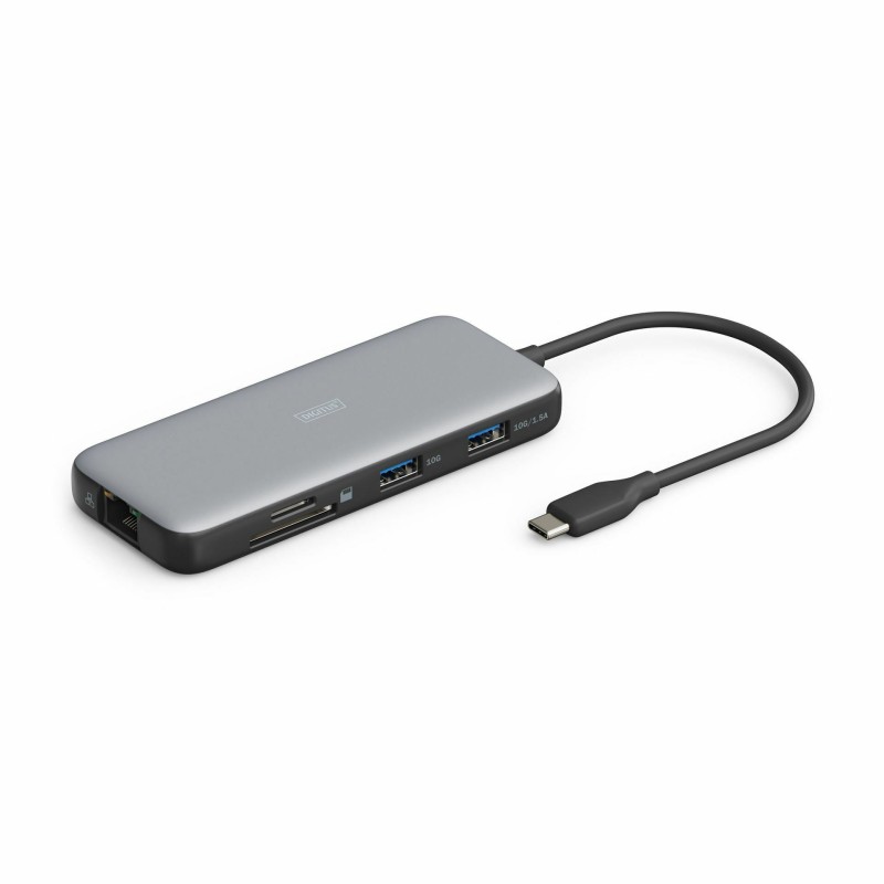 Priklopna postaja Digitus DA-70914, USB-C 3.2, 7v1, črna
