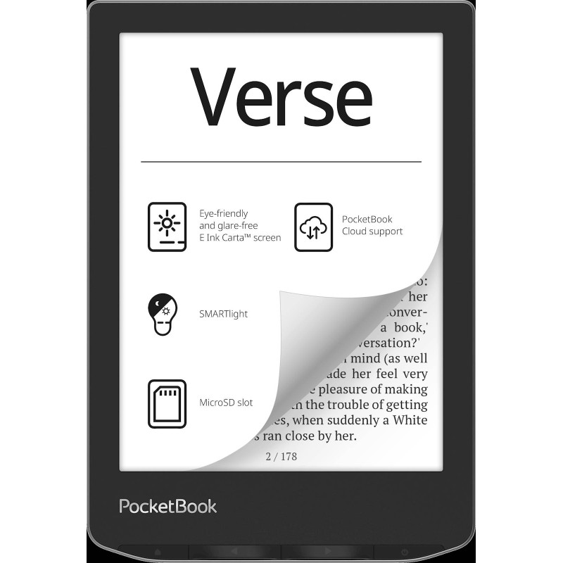 E-bralnik PocketBook Verse, siv