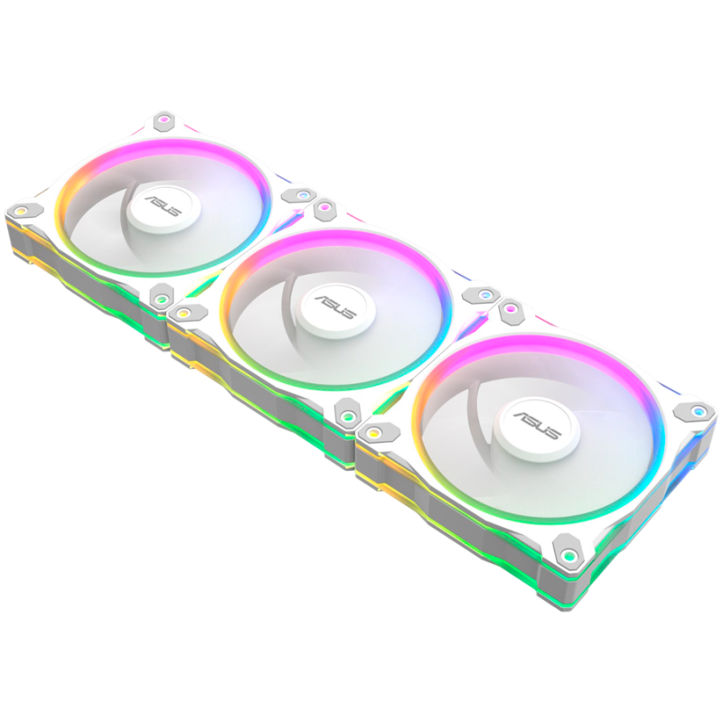 Ventilator za ohišje ASUS Prime MR120 ARGB, 3x 120mm PWM, bel