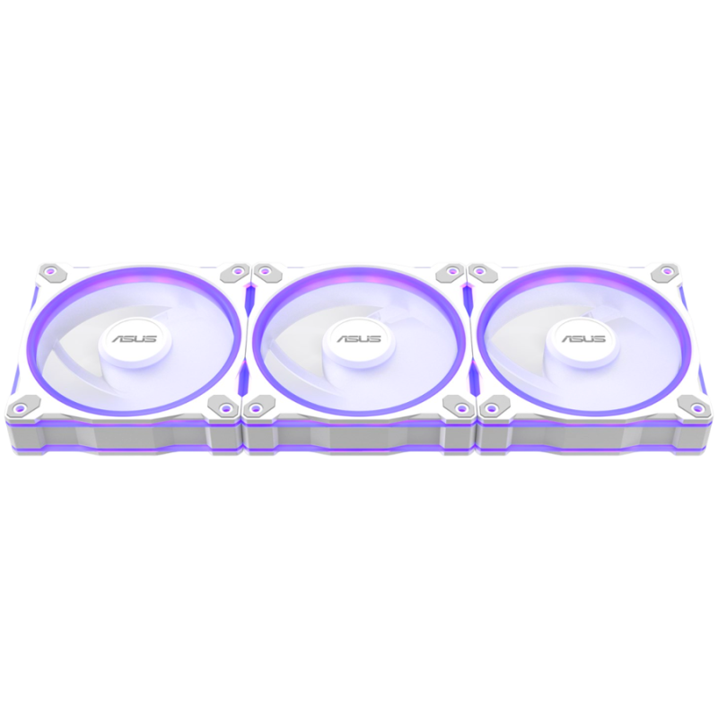 Ventilator za ohišje ASUS Prime MR120 ARGB Reverse, 3x 120mm PWM, bel