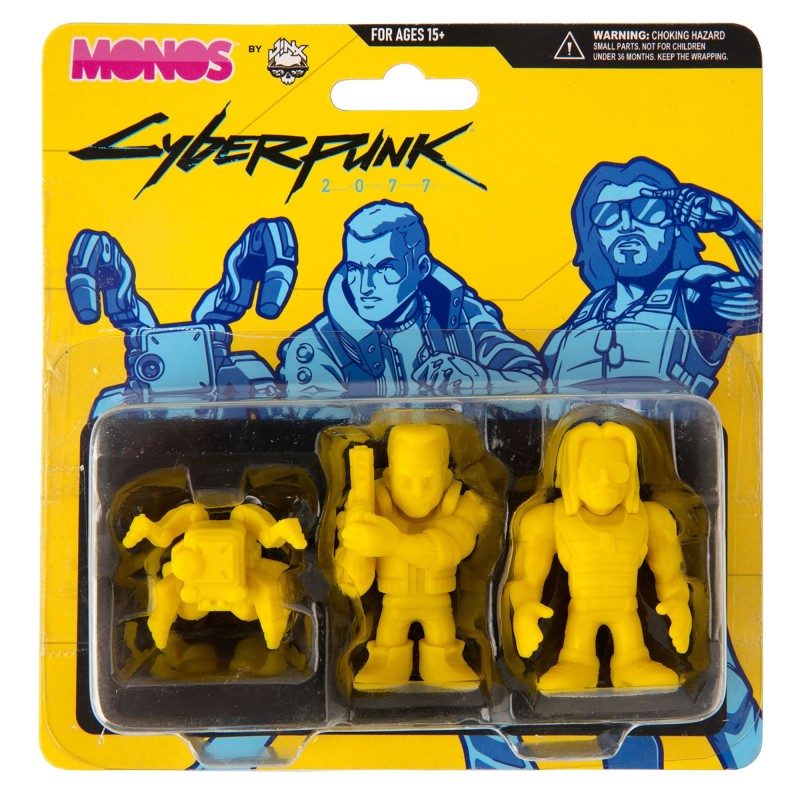 Figura JINX Cyberpunk 2077 Monos Silverhand Set - Series 1 Yellow