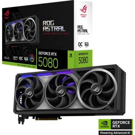 Grafična kartica ASUS ROG Astral GeForce RTX 5080 OC, 16GB GDDR7