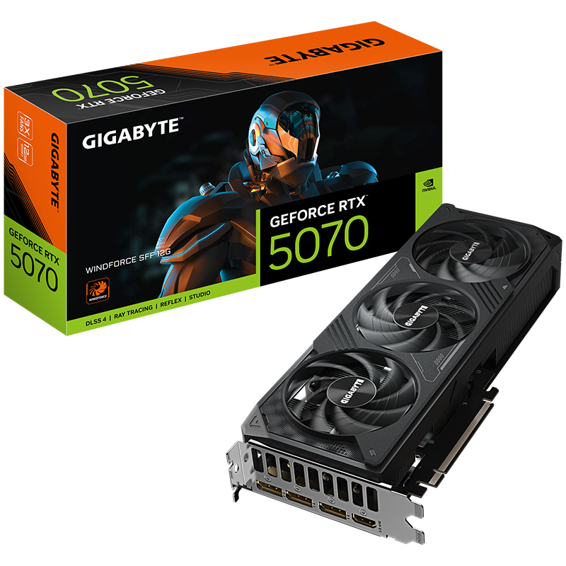 Grafična kartica GIGABYTE GeForce RTX 5070 WINDFORCE SFF 12GB GDDR7