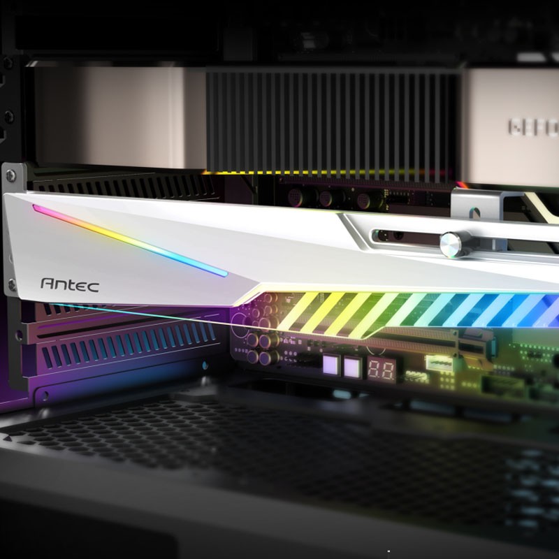 Nosilec grafične kartice Antec Dagger ARGB, bel