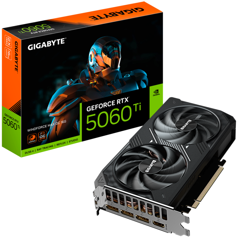 Grafična kartica GIGABYTE GeForce RTX 5060 Ti Windforce MAX OC 16GB